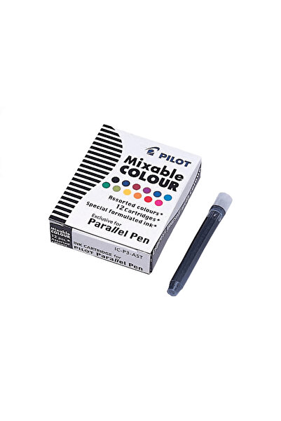 Pilot Set de 12 rezerve de stilouri paralele, culori mixte