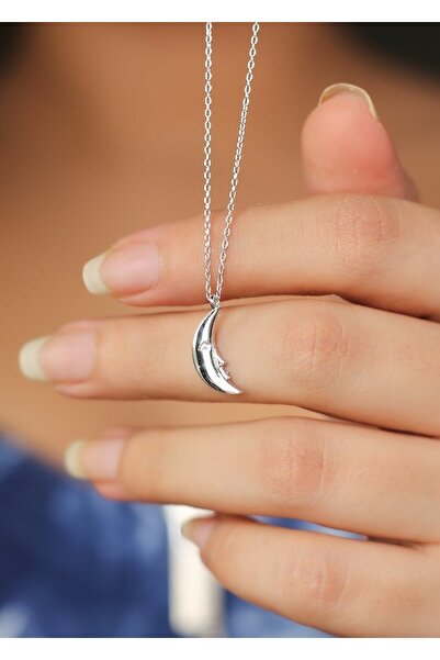 MEKS JEWELS Ay Dede Gümüş Kolye