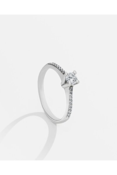 MEKS JEWELS Gümüş Tektaş Yüzük