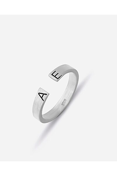 MEKS JEWELS Harfli Gümüş Yüzük