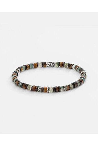 MEKS JEWELS Doğal Taşlı Gümüş Bileklik
