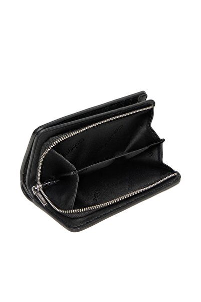 Calvin Klein Ck Re-Lock Medium Bifold Siyah Kadın Cüzdan