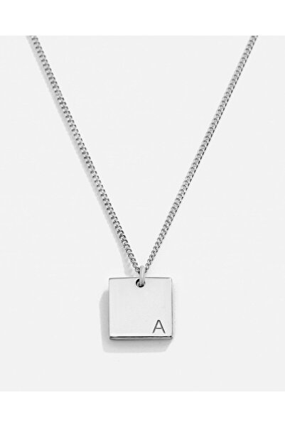 MEKS JEWELS Gümüş Harfli Kolye