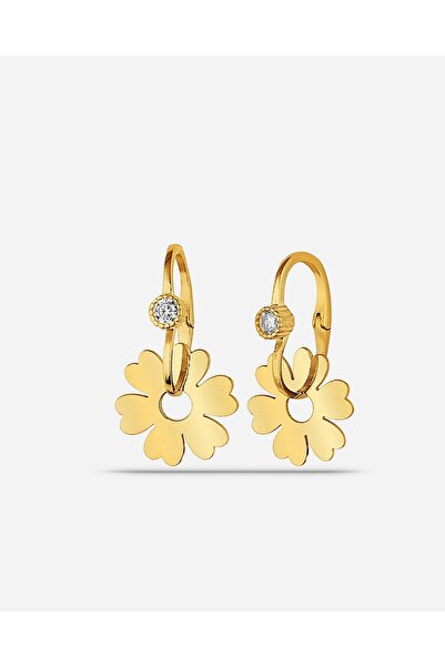 MEKS JEWELS Gümüş Papatya Göçmen Küpesi