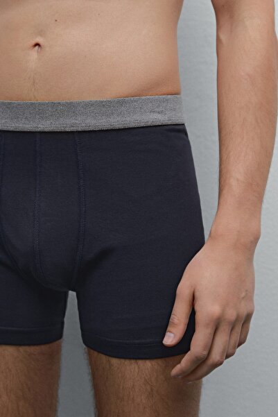 Massimo Dutti Gri bel bantlı boxer