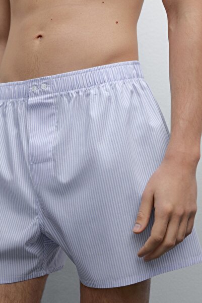 Massimo Dutti Çizgili %100 pamuklu boxer