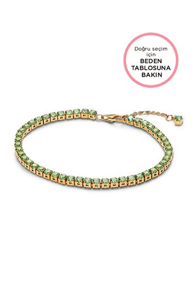 Pandora Işıltılı Yeşil Tenis Bilekliği