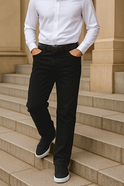 CEDY DENIM High Quality Marcus Hunter High Waist Stretchy Baggy Fit Jean - C346-Black