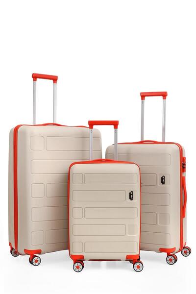 ÇÇS ÇÇS 5236 Polipropilen 3 Lü Valiz Seti