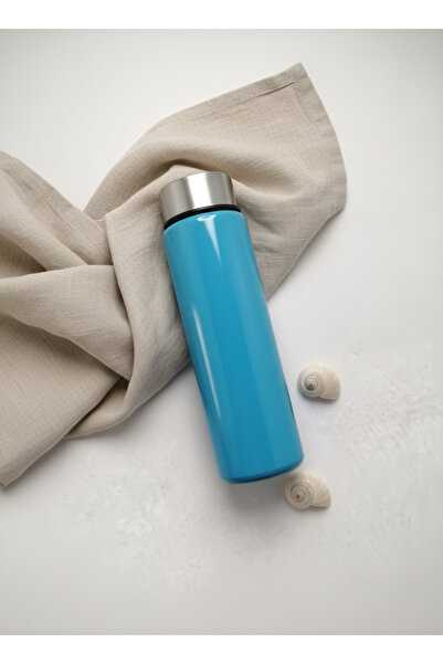 Blissra 550 Cc Glass Flask – Metal Lid, Leak-Proof Water Bottle