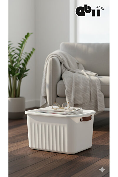 ebiihome Storage Box 15 Lt Multi-Purpose Organizer Box with Lid, Decorative Storage Box