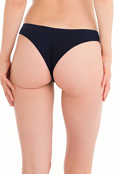 Newlilla Pachet de 3 chiloți brazilian din bumbac simplu 3232 pentru femei