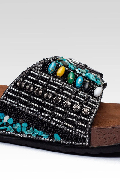 Pienn Кам'яні шикарні ортопедичні дуже зручні подвійні підошви з однією пряжкою Lux тапочки