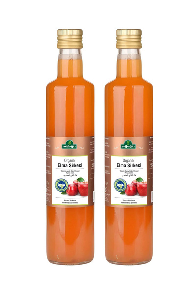 Arifoğlu Organik Elma Sirkesi 500 ml x 2 Li Paket