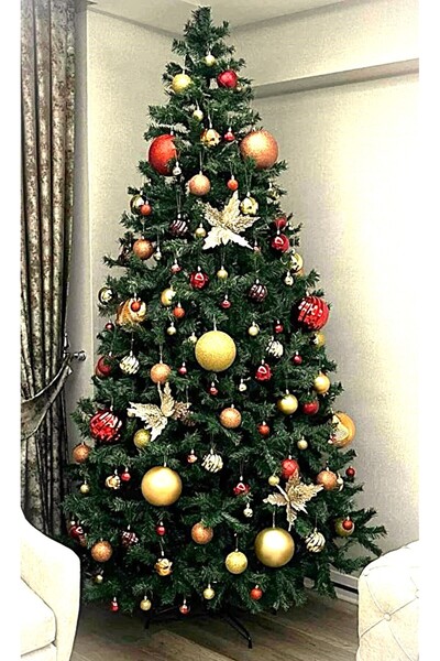 Winterfest 250 Cm Yılbaşı Çam Ağacı 1450 Adet Yoğun Dal Ve Taşıma Çantası