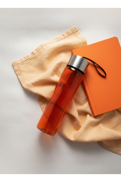 Blissra Borosilicate Glass Flask 450 ml – Metal Lid & Rope, Leak-Proof, Healthy Water Bottle