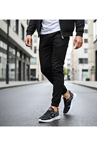 MAGG POINT Μαύρα ανδρικά καθημερινά ελαφριά αθλητικά παπούτσια που αναπνέουν ...