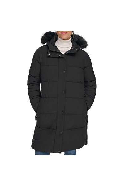 Tommy Hilfiger Women's Black Coat - Tw3Mp234 Model