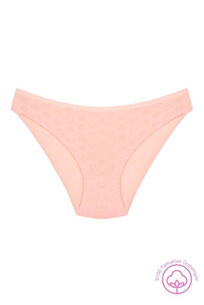 Newlilla 1501 Heart, 100% bumbac, 5 piese, pachet de chiloți bikini pentru femei 1501-v3