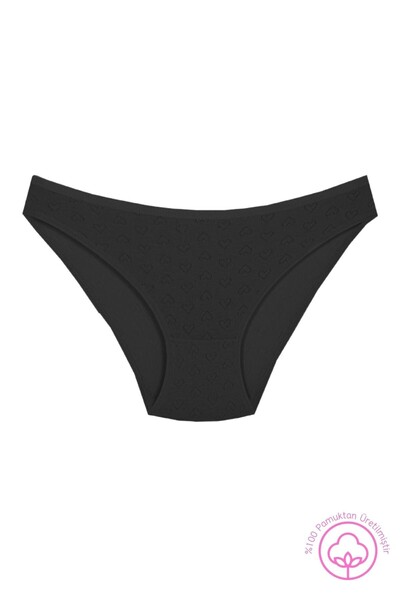 Newlilla 1501 Heart, 100% bumbac, 5 piese, pachet de chiloți bikini pentru femei 1501-v2