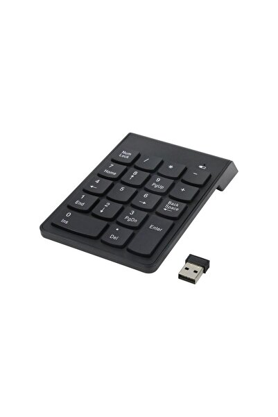 Genel Markalar Kablosuz Numeric Numerik Keypad 18 Tuşlu Sayısal Klavye Numpad