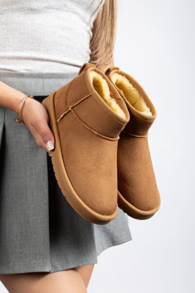 MODA MHS Odessa Mini Suede Μποτάκια με Μαλλιά Εσωτερικά Γυναικείες Μπότες Comfort