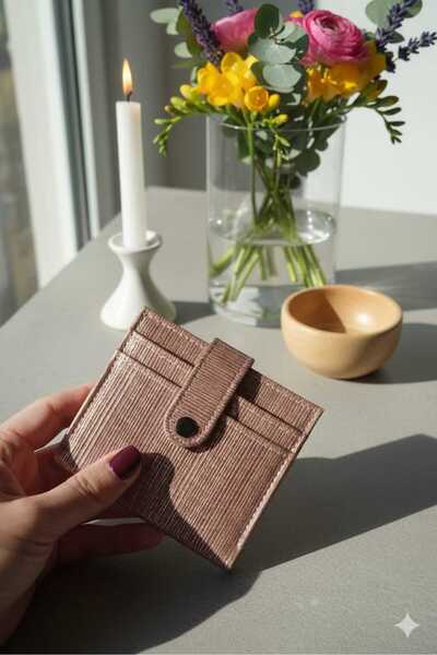 Uzs pace Kadın Kağıt Para Bölmeli Simli Cüzdan & Kartlık