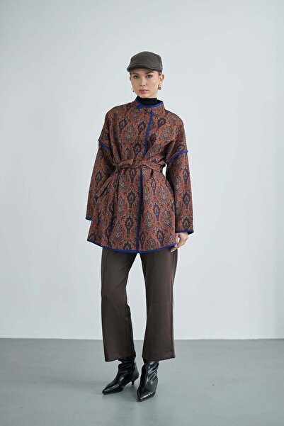 Molly Nelly سترة كيمونو نسائية بتصميم مربوط من الجانب