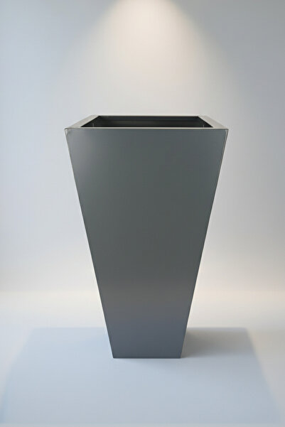 Desen Dekorasyon Yapay ve Canlı Bitki Metal İç ve Dış Mekan Saksısı (80 cm)