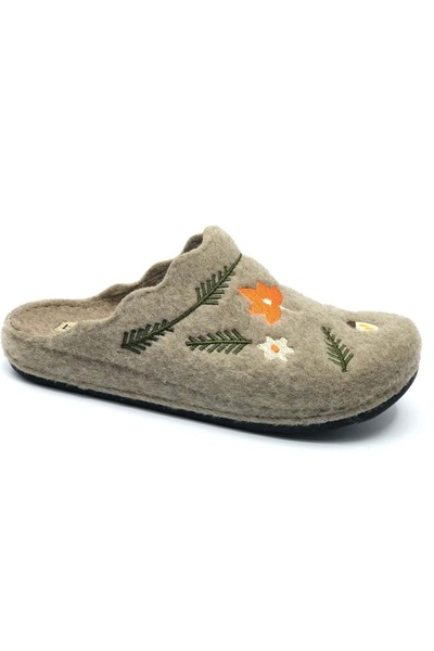 KOCAMANLAR Bento K-9561 Home Slippers Orthopedic Women's Slippers Beige