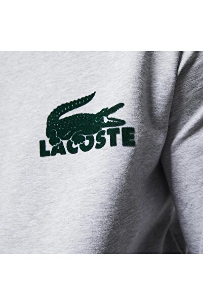 Lacoste Pullover Herren-Sweatshirt aus Baumwoll-Fleece mit Rundhals