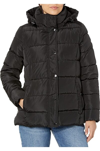 Tommy Hilfiger Women's Coat Tw2Mp110-Blk