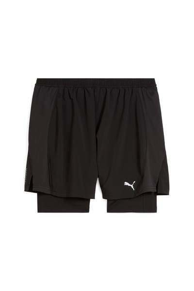 Puma Run Velocity 2In1 Short 526611 Erkek Taytlı Şort SİYAH