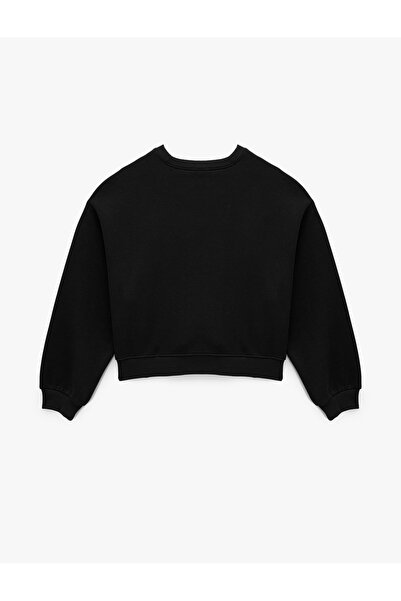 Koton Regular Fit Three Thread Long Sleeve Crew Neck Basic Sweatshirt