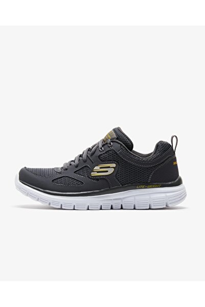 SKECHERS Ανδρικά γκρι αθλητικά παπούτσια LITE-WEİGHT QTR OVERLAY W/TWO
