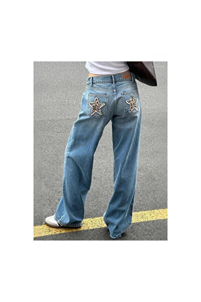 Mokşa Subd Leopard Star Pocket Jeans