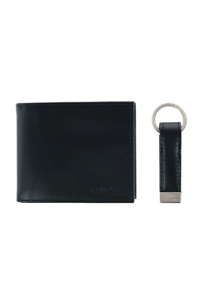 Calvin Klein Calvın Kleın Erkek Cüzdan-anahtarlık Seti 31ck330001-black