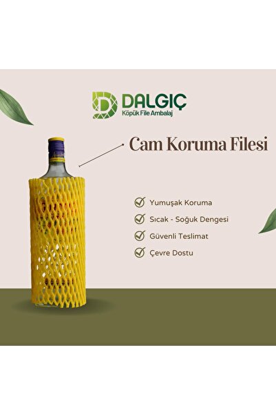 DALGIÇ AMBALAJ Şişe Koruma Filesi 35cm.(30Ad./10,5M./Beyaz)
