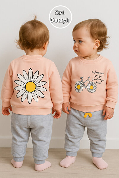 MyPrettyBaby مجموعة علوية سفلية مطبوعة على شكل دراجة من ديزي