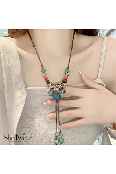 shellwetr قلادة نسائية مطرزة أصلية من هولي |   تصميم أنيق وعصري |   هدية ذات ...