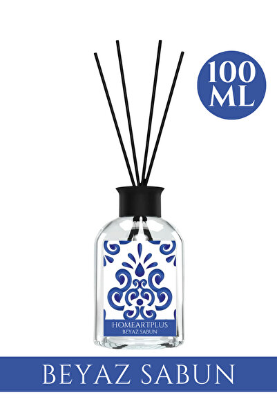 homeartplus beyaz sabun kokulu bambu çubuklu oda kokusu 100 ml
