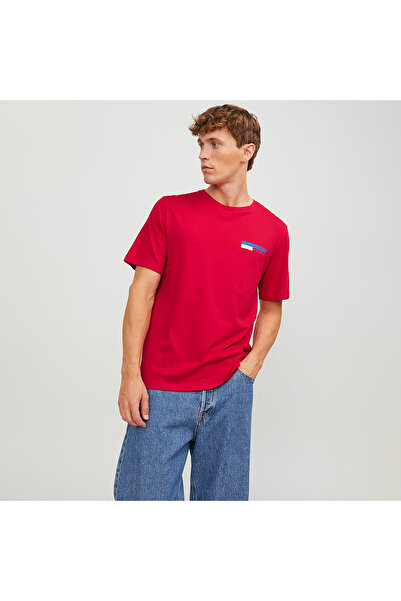 Jack & Jones 12233999 Ανδρικό μπλουζάκι με λογότυπο Jjecorp Play Ss O-Neck Noos Ss