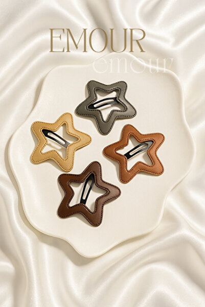 emour Suni Deri Yıldız Toka Seti,Büyük Mega Boy Yıldız Toka,Renkli Yıldız Tok...