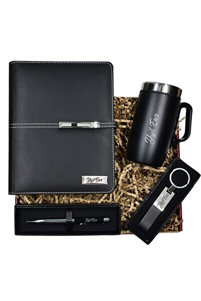 Kalemedair Kişiye Özel Organizerli Tarihsiz Ajanda Termos Bardak Kalem Ve Ana...