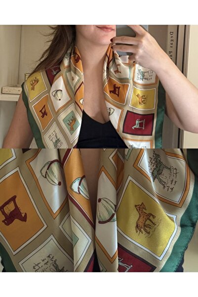 Muse Sister 70x70 Saten Fular