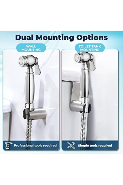 SPAULD Handheld Toilet Bidet Sprayer, Jet Sprayer Kit, Muslim Shower bidet spray, Shattaf bidet toil