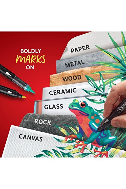 Sharpie Acrylic Paint Marker Set of 5 - Brush Tip Pens /2201070