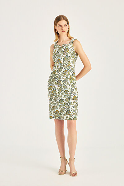 Naramaxx Kare Yaka Kuplu Elbise