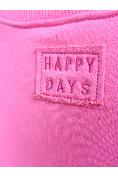 Pinkitokids Heart Detail Sweatshirt and Leopard Print Leggings Set