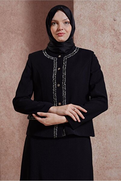 Alvina 30428 Model Buttoned Skirt Suit